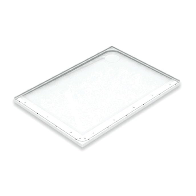 Mullen 49-7/8x34-7/8x1-1/8" Shower Base in White Right Drain