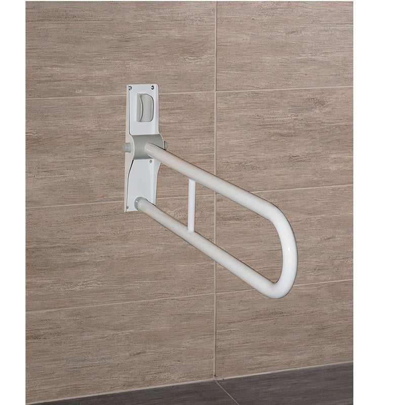 SUPPORT BAR GB1810-WH WHT DBL FOLD-UP W/BACK REST