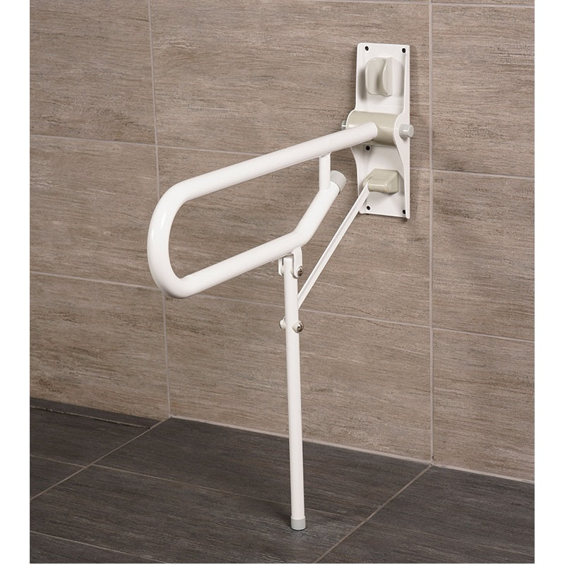 SUPPORT BAR GB1820-WH WHT DBL FOLD-UP W/FIXED LEG