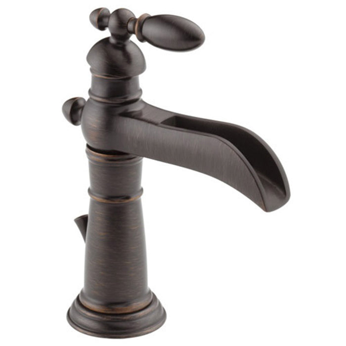 Victorian Single Hole Lav Fct in Ven Bronze w/Channel Spout