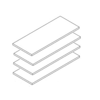 Utility Cabinet 18x12" 1/2" Plywood 4pc Shelf Kit