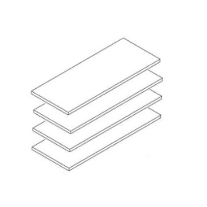 Utility Cabinet 24x24" 1/2" Plywood 4pc Shelf Kit