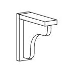 Bar Bracket Under Mount in Maple Onyx