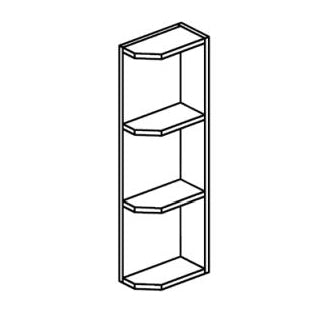 Georgetown 12x42x6" Wall What Not Shelf in White