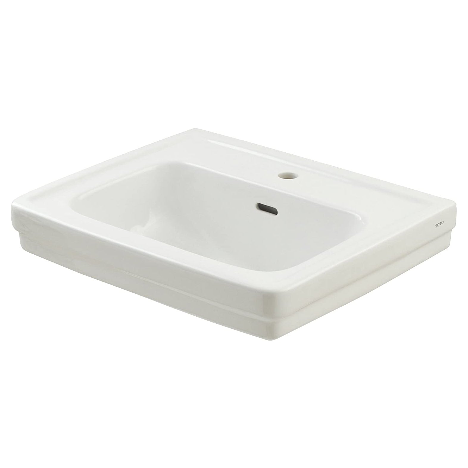 Promenade 24x19" Pedestal Lav Sink w/8" Fct Holes in Cotton White