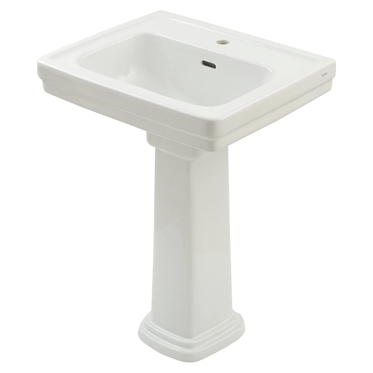Promenade 24x19" Pedestal Lav Set w/1 Fct Hole in Cotton White
