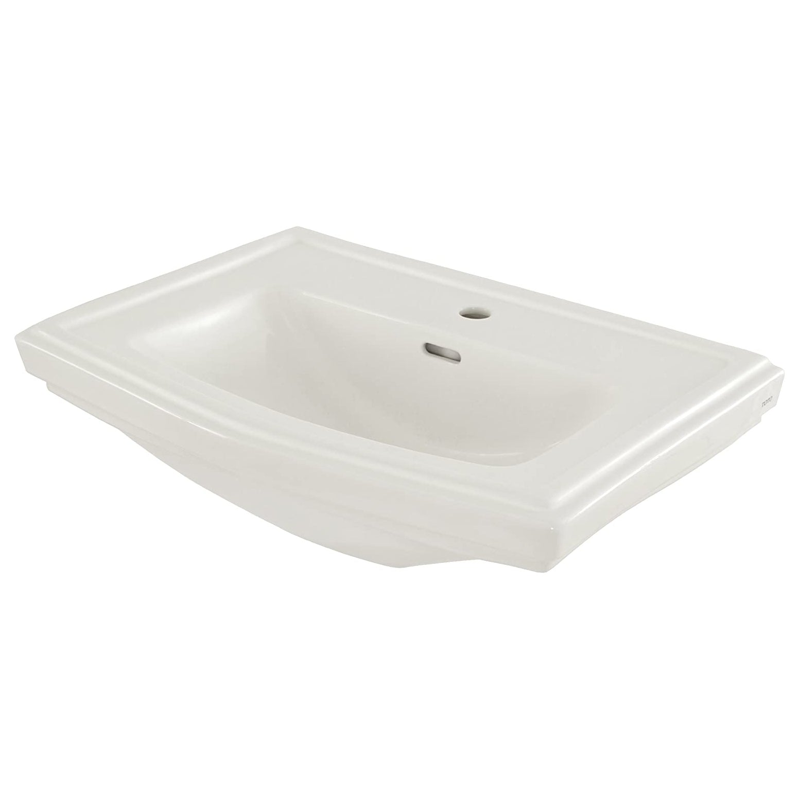 Clayton 27x19" Pedestal Lav Sink w/1 Fct Hole in Cotton White