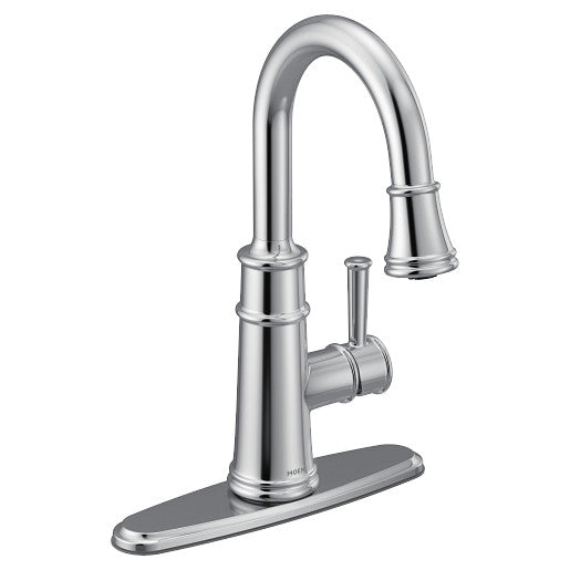 Belfield 1-Handle Pulldown Bar/Prep Faucet in Chrome