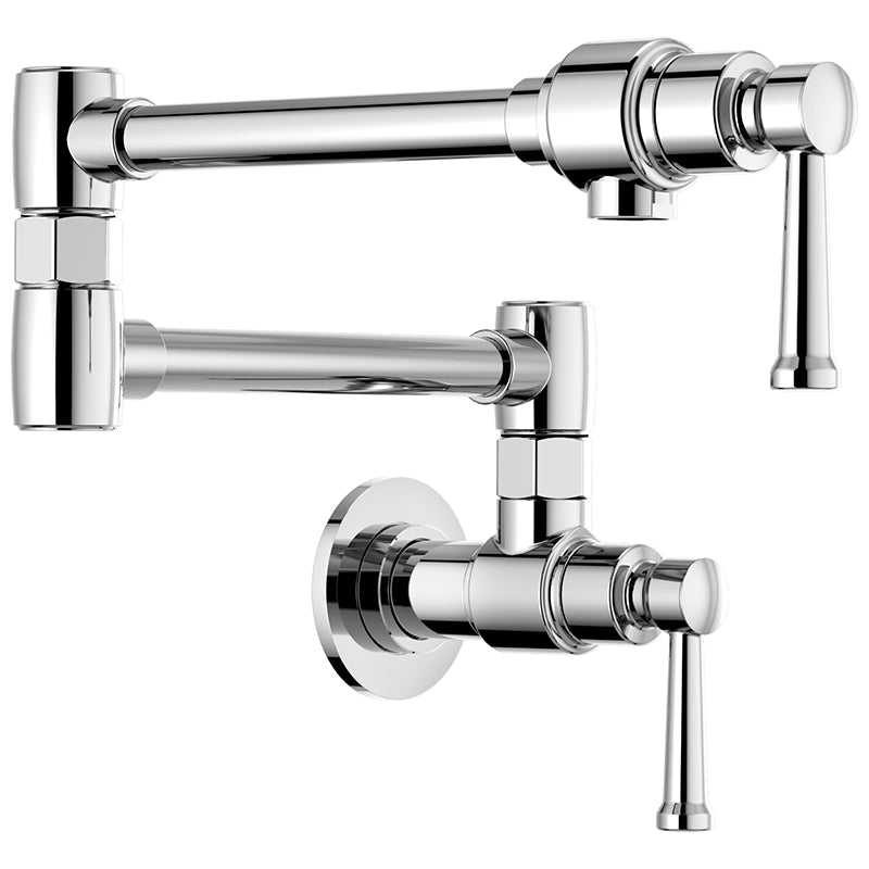 Brizo Artesso Single Hole Wall Mount Pot Filler in Chrome