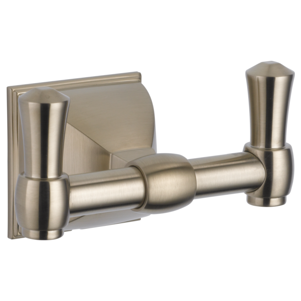 Brizo Vesi Double Robe Hook in Brushed Nickel