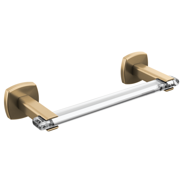 Brizo Allaria 8" Towel Bar in Luxe Gold/Clear Acrylic