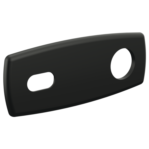 Brizo Allaria Optional Wall Plate Escutcheon in Matte Black