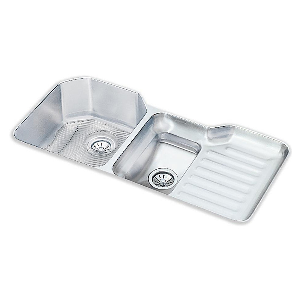 Lustertone 41-1/2x20-1/2x9-1/2" 40/60 Double Bowl Sink Kit
