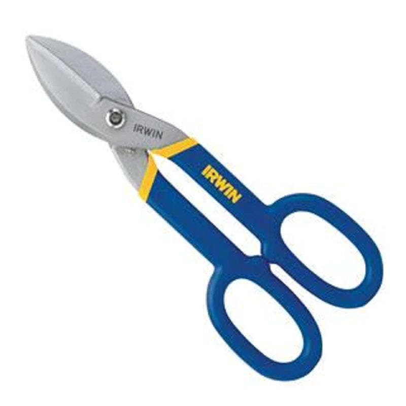 SNIPS 10" TINNERS IRWIN 22010 W/PLASTIIP HANDLES STRGHT