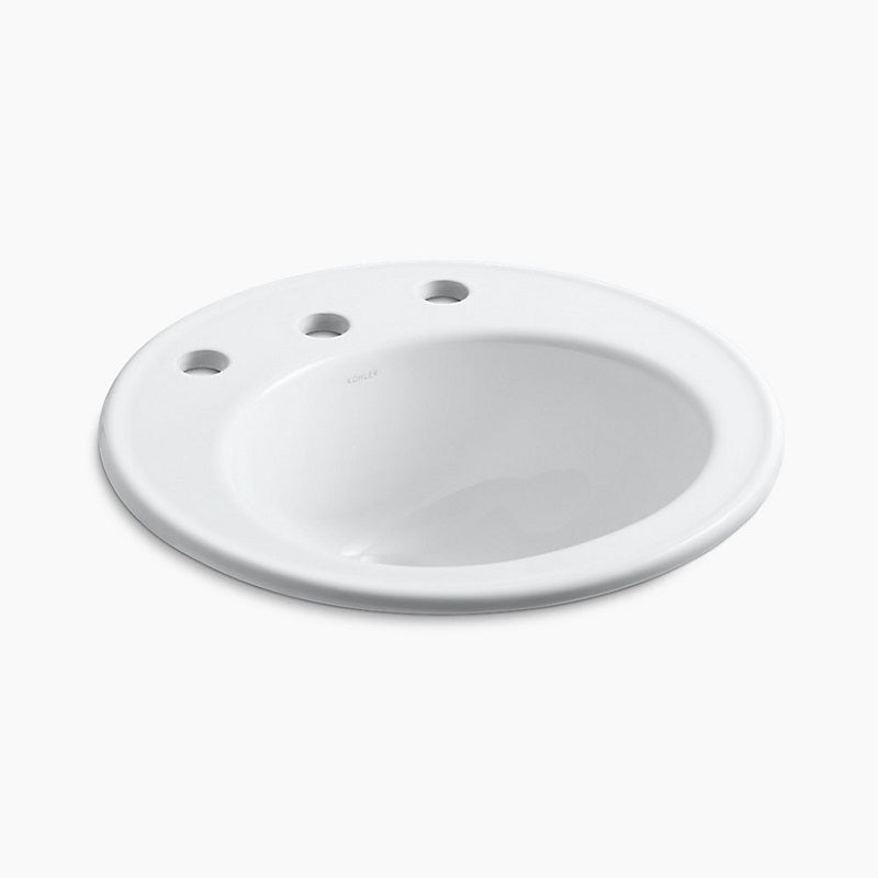 K-2202-8 KOHLER BROOKLINE DROP IN SINK WHITE
