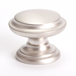 Euro Classica 1-3/8" Knob in Brushed Nickel