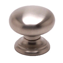 Euro Classica 1-3/8" Knob in Brushed Nickel