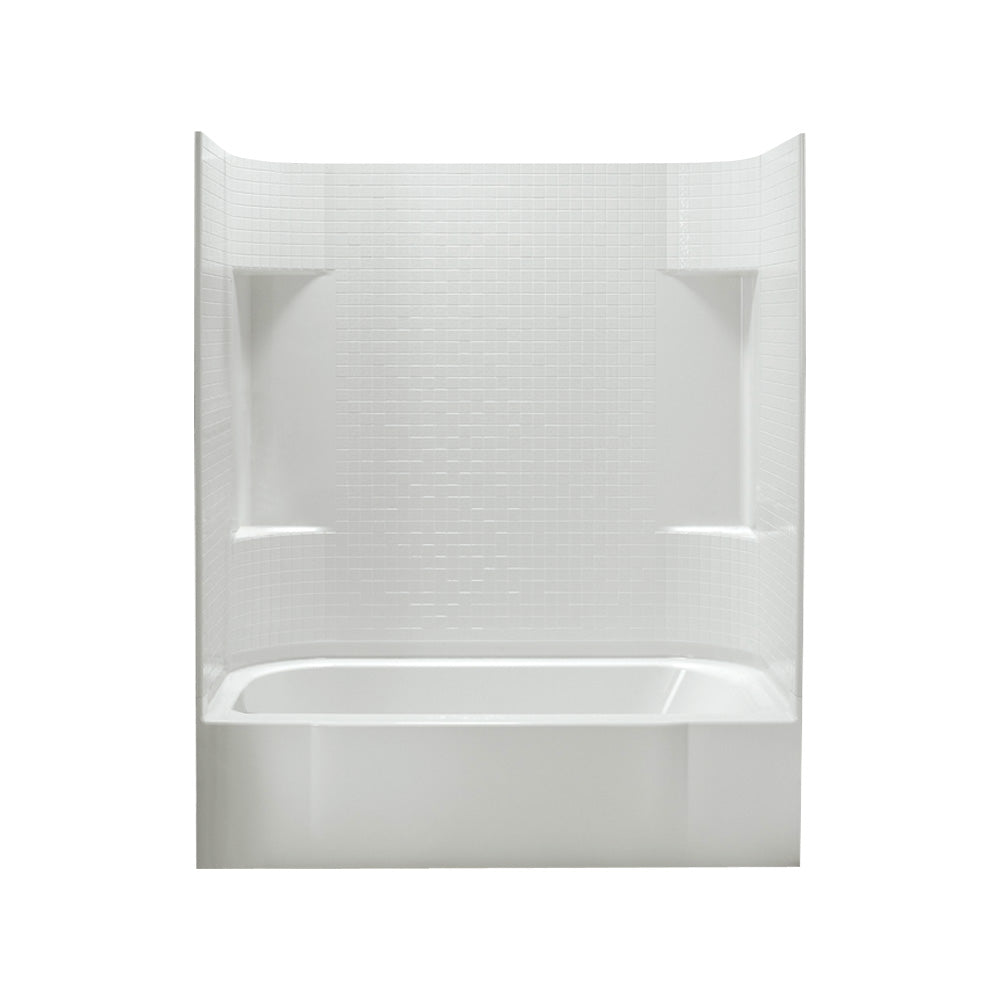 Sterling Accord Tile Tub & Shower 60x30x74-1/4" White Left Hand Drain