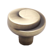 Sonata 1-3/16" Knob in Rustic Brushed Brass
