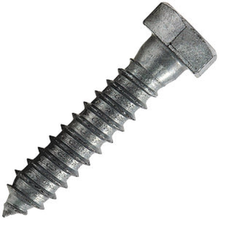 Lag Screw 1/4"X2-1/4" Hex Head Plain