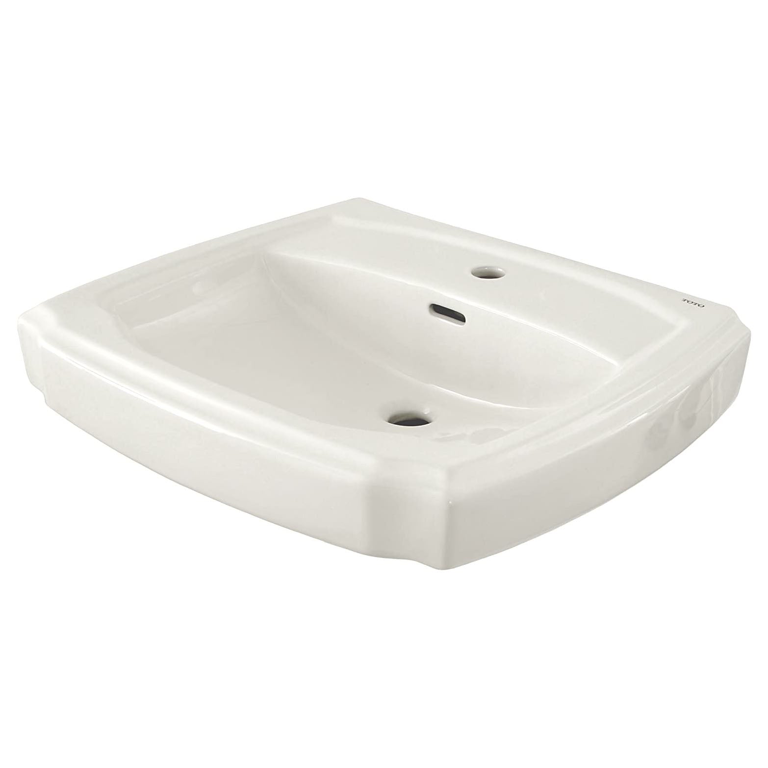 Guinevere 24x19" Pedestal Lav Sink w/1 Fct Hole in Cotton White