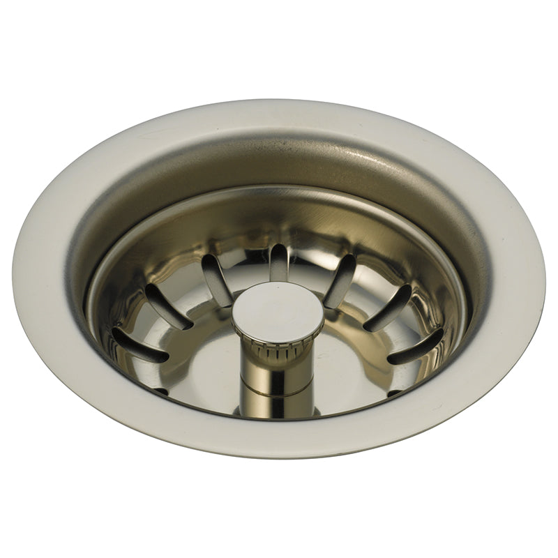 Kitchen Sink Flange & Strainer in Polished Nickel