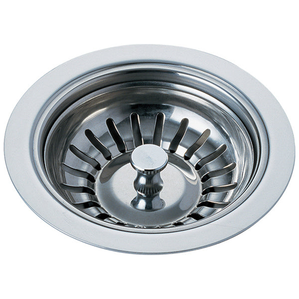Kitchen Sink Flange & Strainer in Chrome