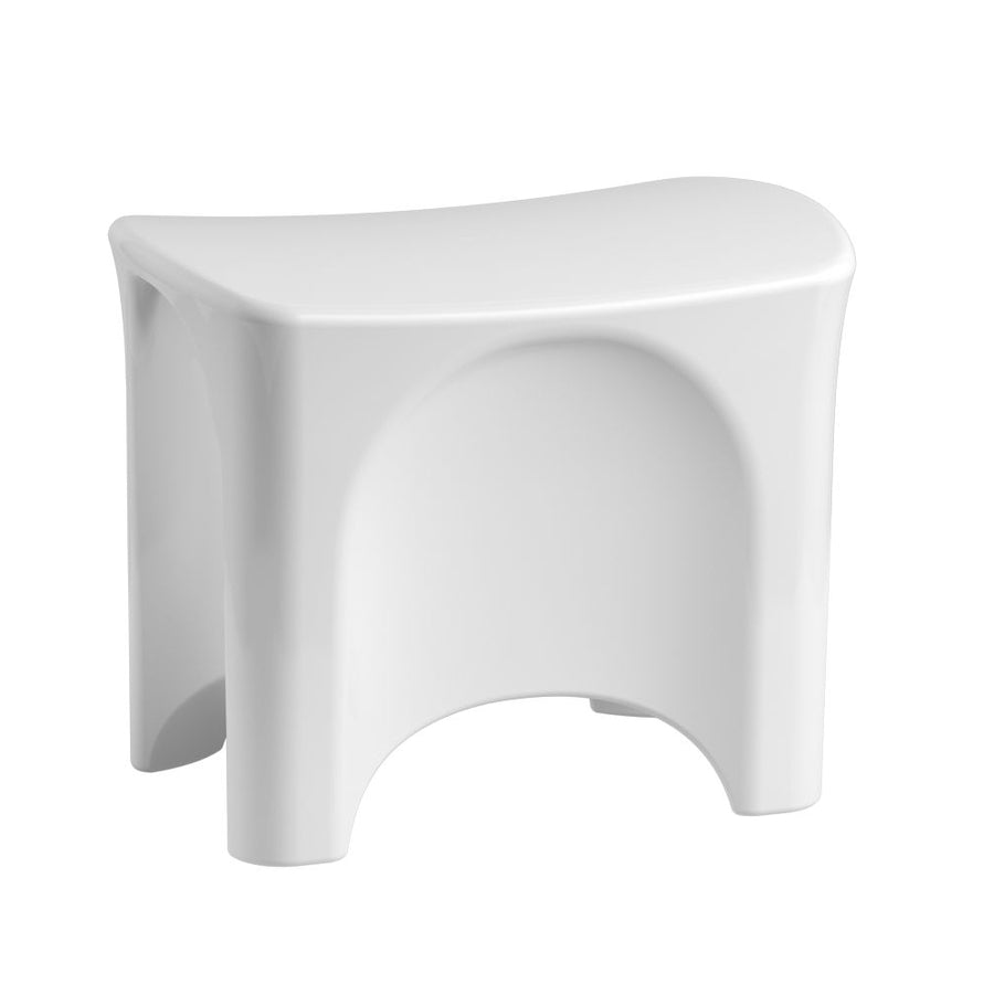 Freestanding Shower Seat White