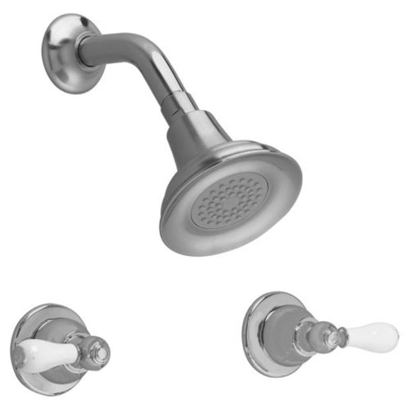 Hampton 2-Handle Shower Only Faucet in Satin Nickel