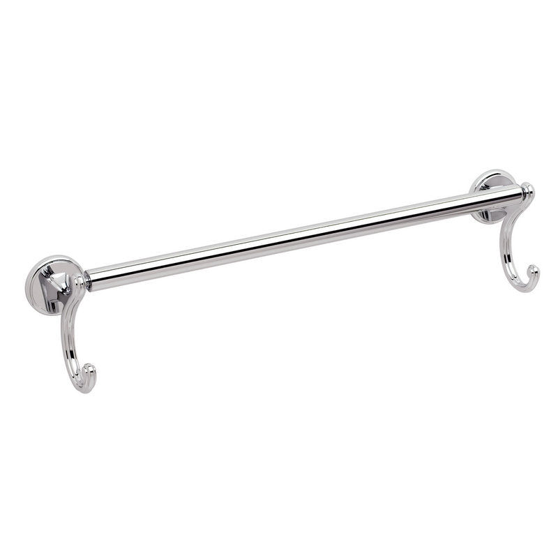 Circe 24" Towel Bar w/Hooks in Polished Brass