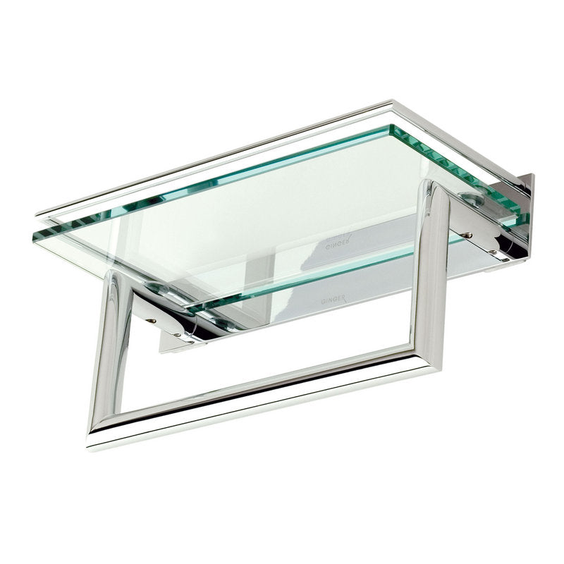 Surface 22" Towel Bar w/Shelf in Polished Chrome