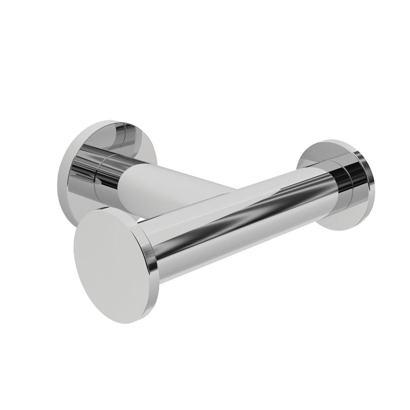 Kubic Double Hook in Polished Chrome