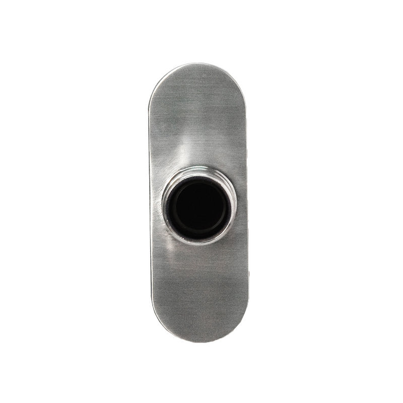Empire Curved Shower Rod Brackes, Pair in Satin Nickel