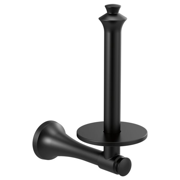 Dorval Vertical Toilet Paper Holder in Matte Black