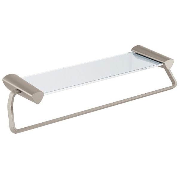 Zura 24" Glass Shelf with Towel Bar in Stainless