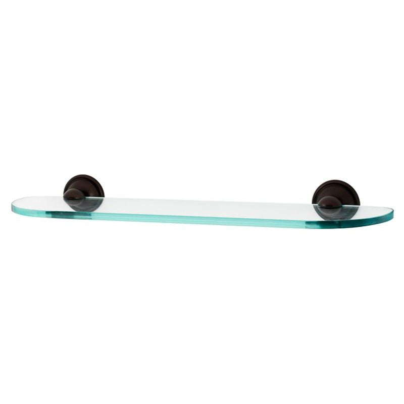 Yale 24" Glass Shelf w/Chocolate Bronze Brackets