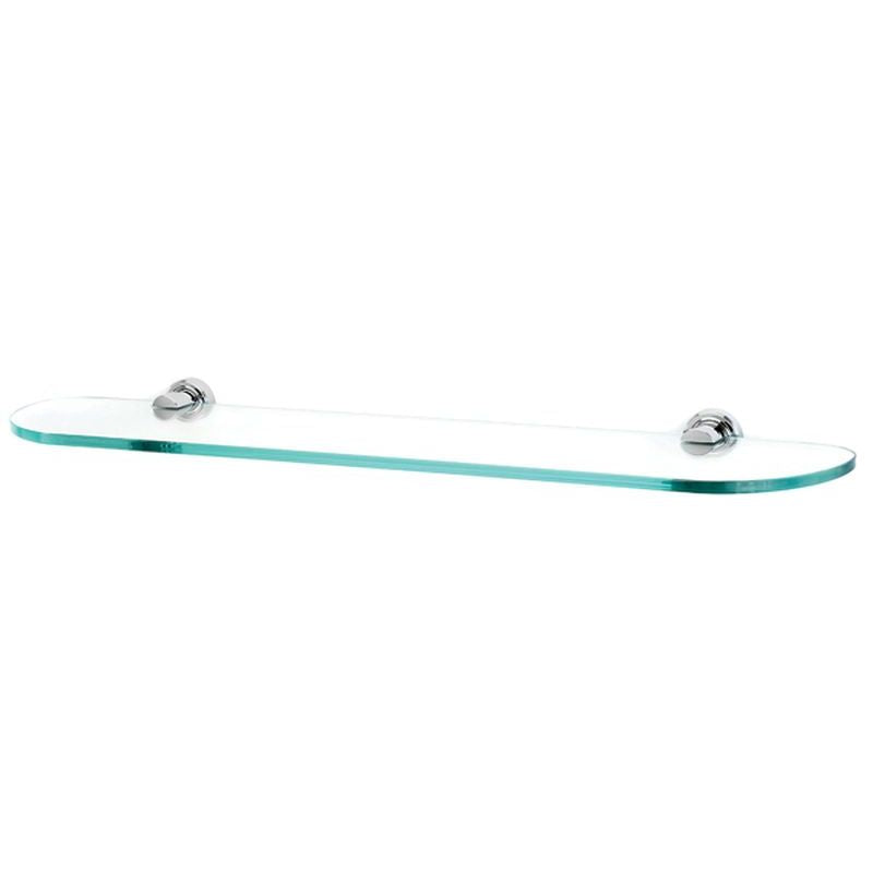 Infinity 24" Glass Shelf in Polished Nickel