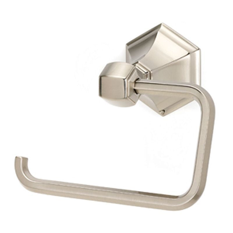 Nicole Single Post Toilet Paper Holder in Satin Nickel