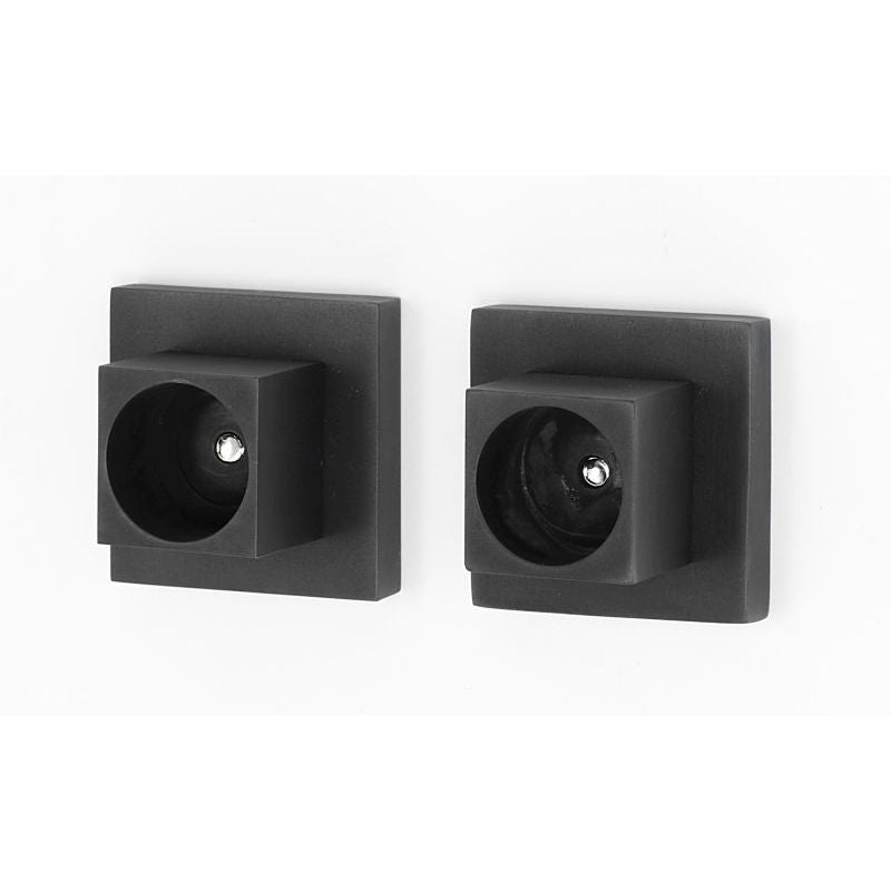 Contemporary II Shower Rod Brackets in Bronze