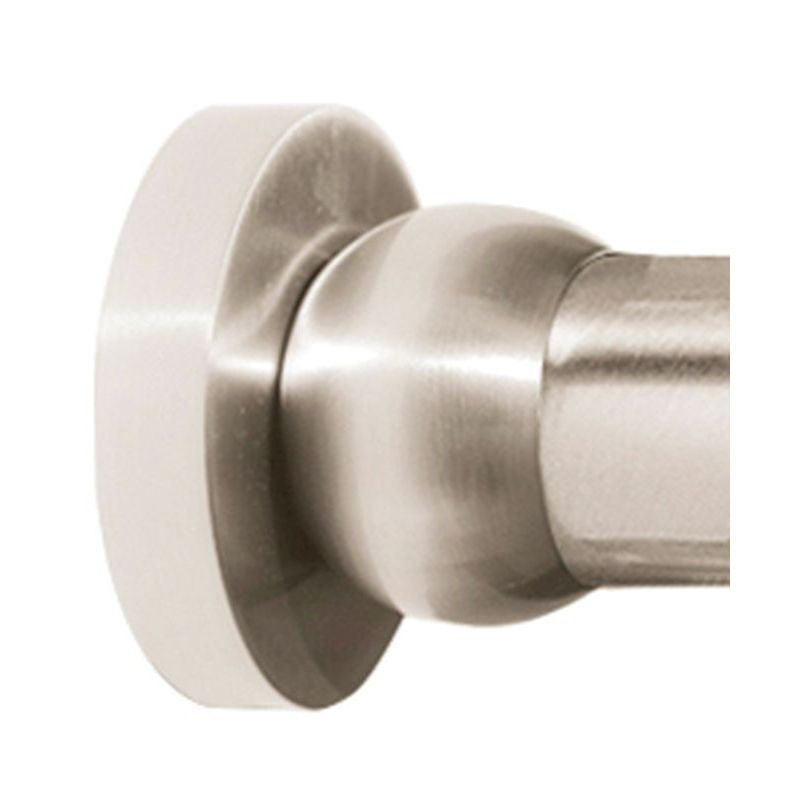 Contemporary I Shower Rod Brackets in Satin Nickel