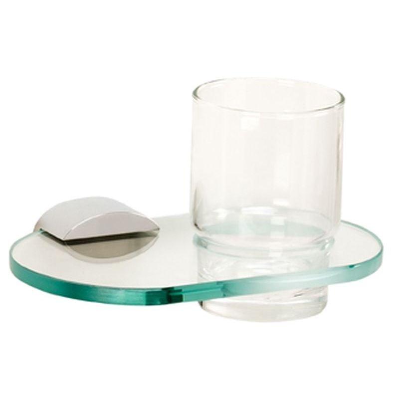 Contemporary III Tumbler Holder w/Tumbler in Polished Chrome