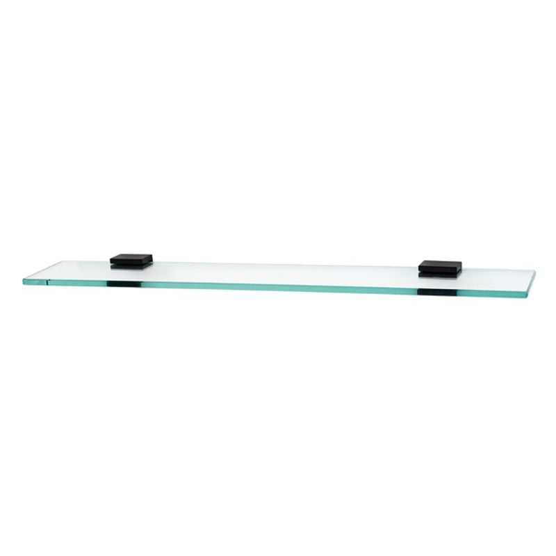 Contemporary II 24" Glass Shelf in Bronze w/Brackets