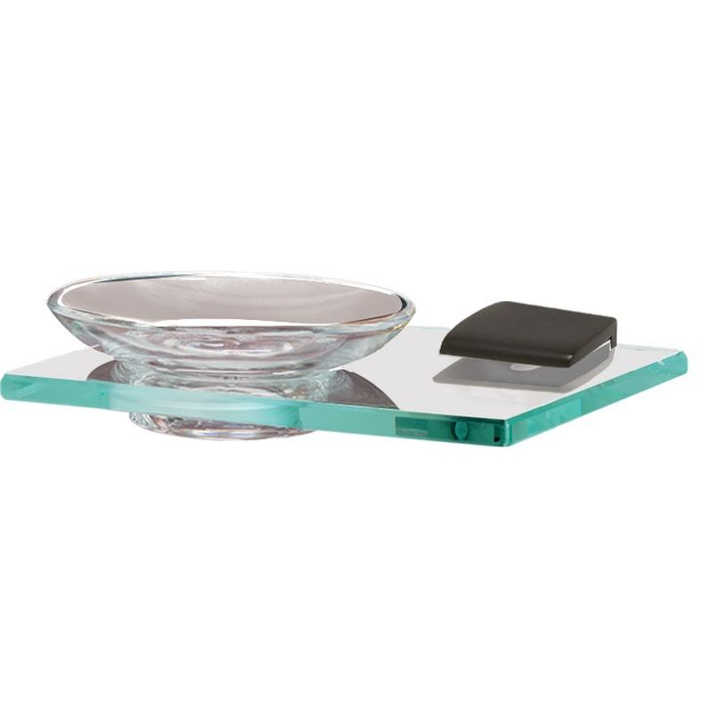 Manhattan Soap Dish w/Holder in Bronze