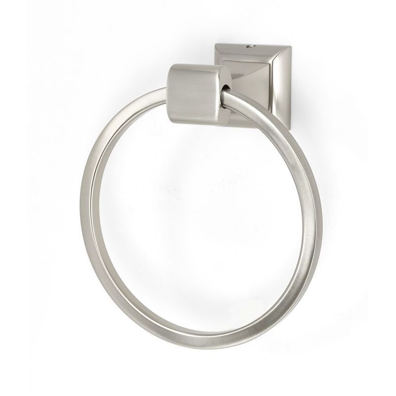 Manhattan 6" Towel Ring in Satin Nickel