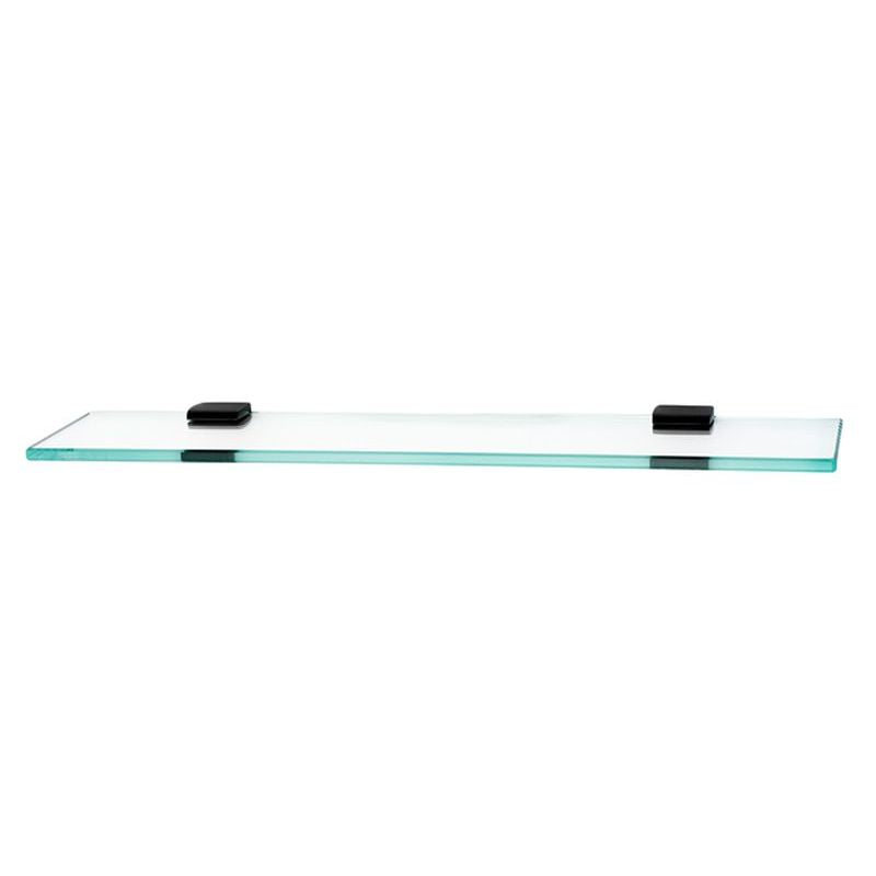 Manhattan 24" Glass Shelf w/Brackets in Bronze
