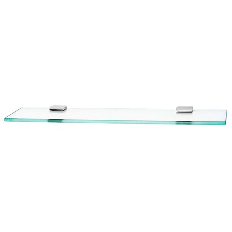 Manhattan 24" Glass Shelf w/Brackets in Polished Chrome