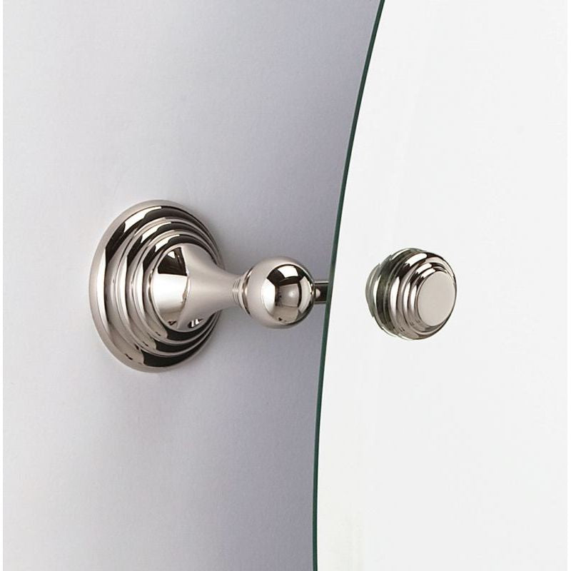 Embassy Adjustable Mirror Brackets in Polished Nickel