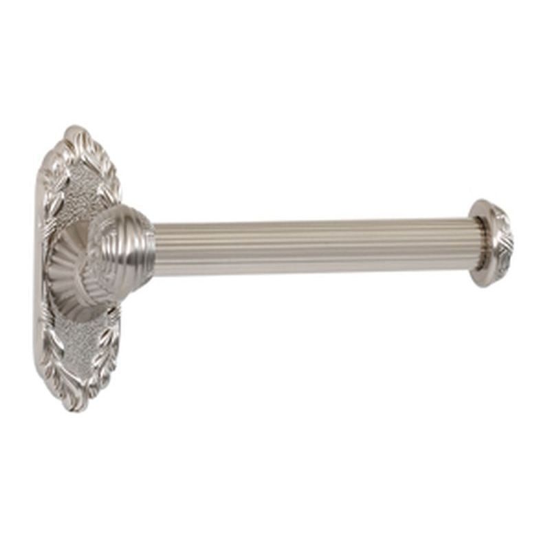 Ribbon & Reed Left Single Toilet Paper Holder in Satin Nickel