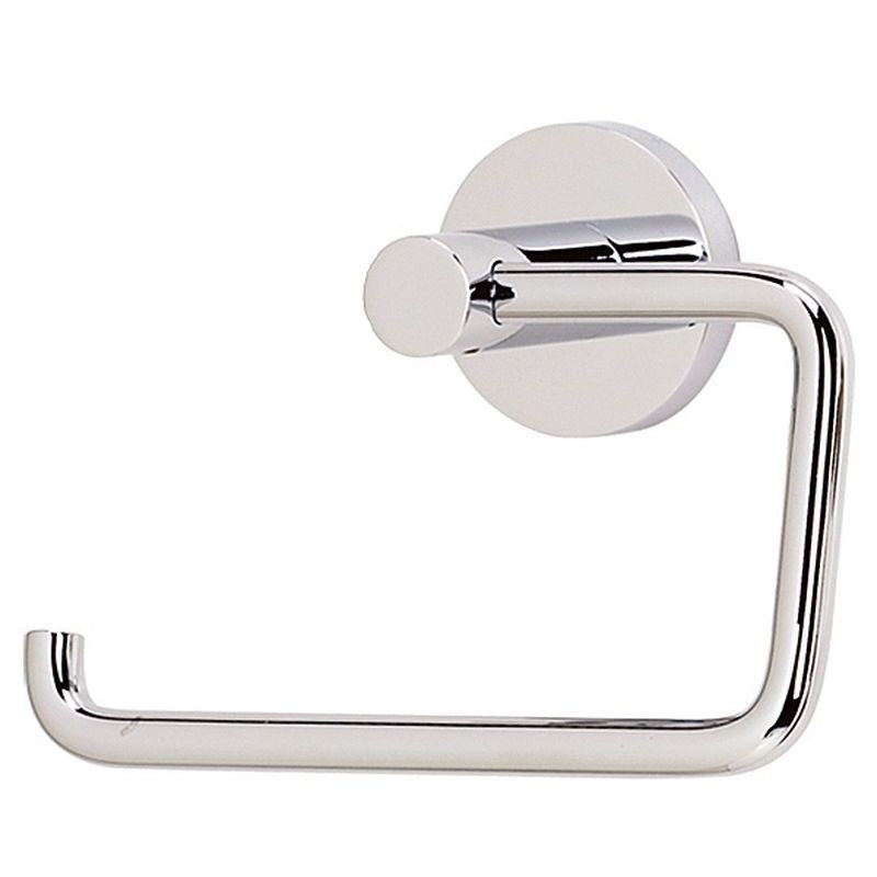 Contemporary I Single Post Toilet Paper Holder in Polished Nickel