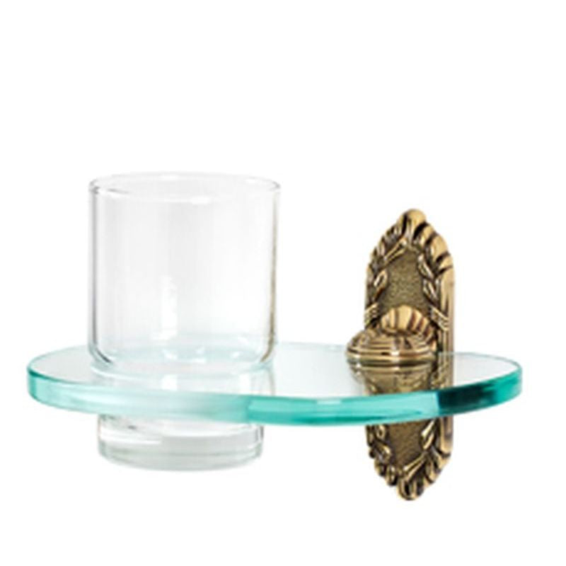 Ribbon & Reed Tumbler Holder w/Tumbler in Polished Antique